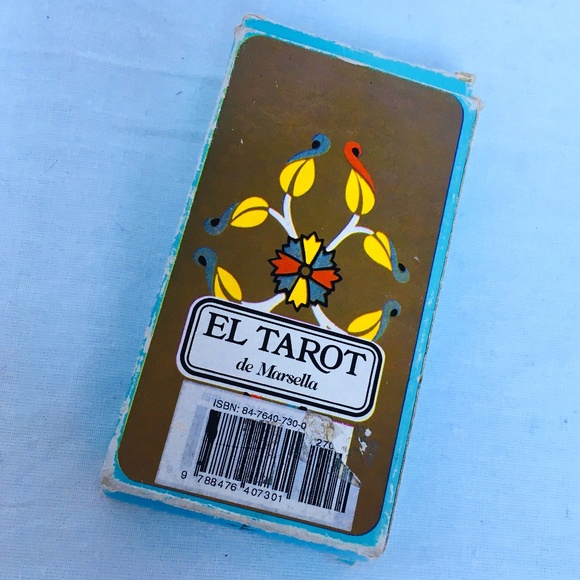 Vintage El Tarot Deck de Marsella 78 Cards Made in Spain 5 1/2" x 3" FRENCH - Picture 1 of 7